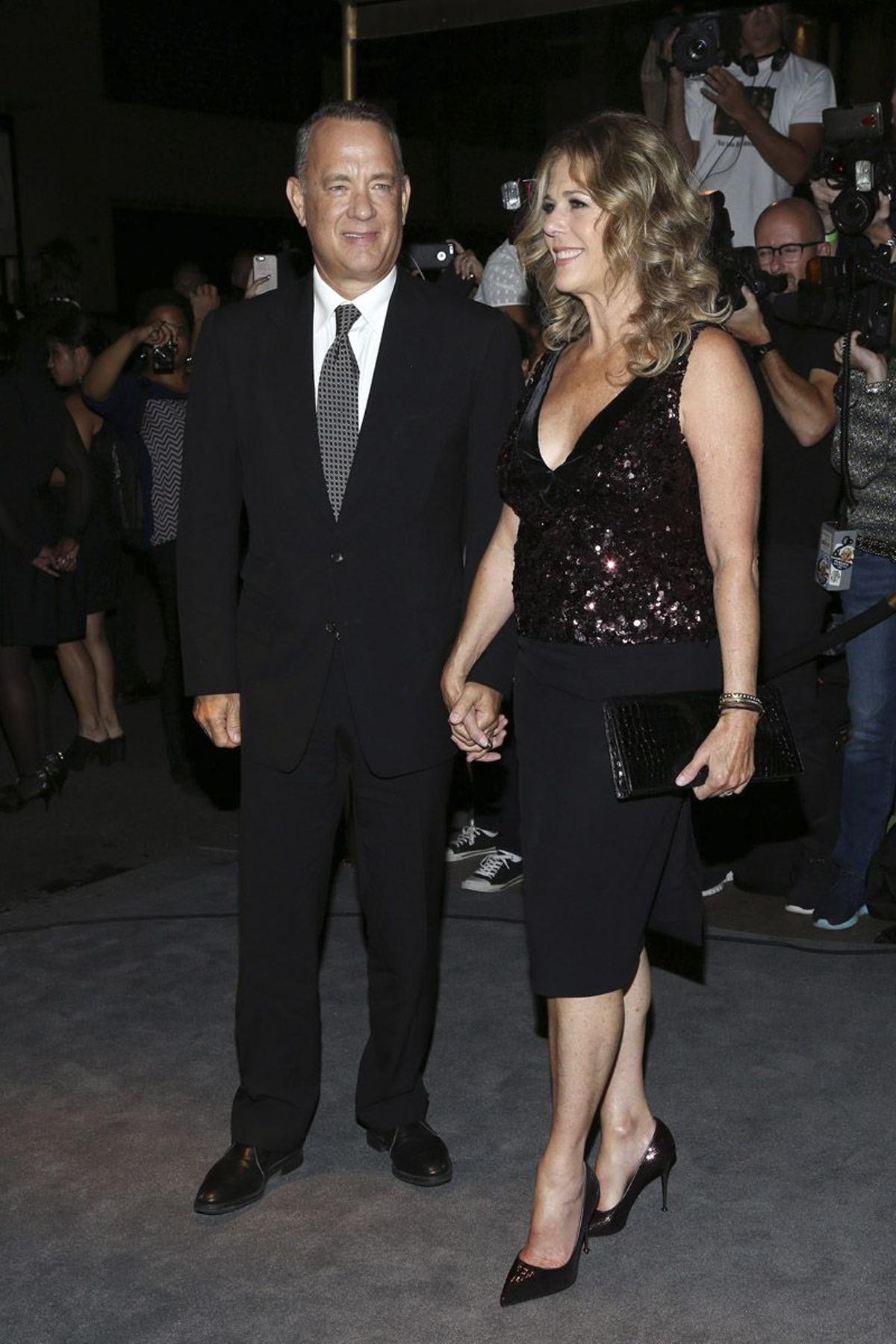 Tom Hanks y Rita Wilson en el desfile de Tom Ford en Nueva York