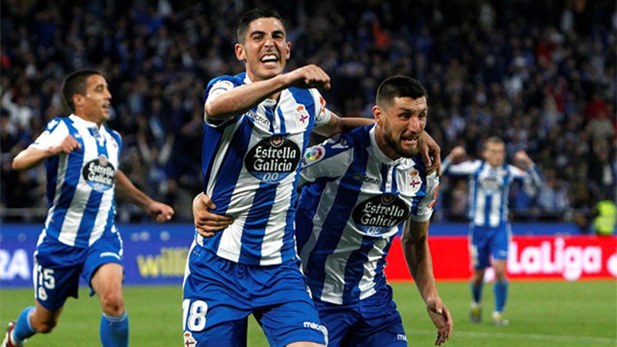 El Dépor se lleva a Málaga una renta de 2 goles