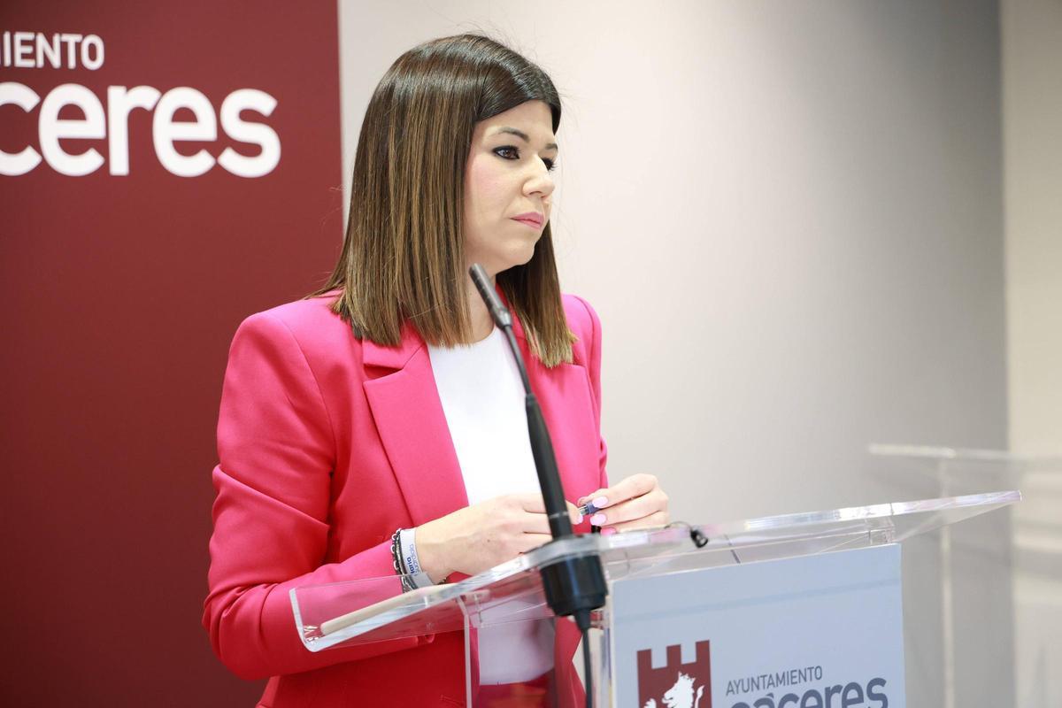 Encarna Solís, durante su intervención este martes