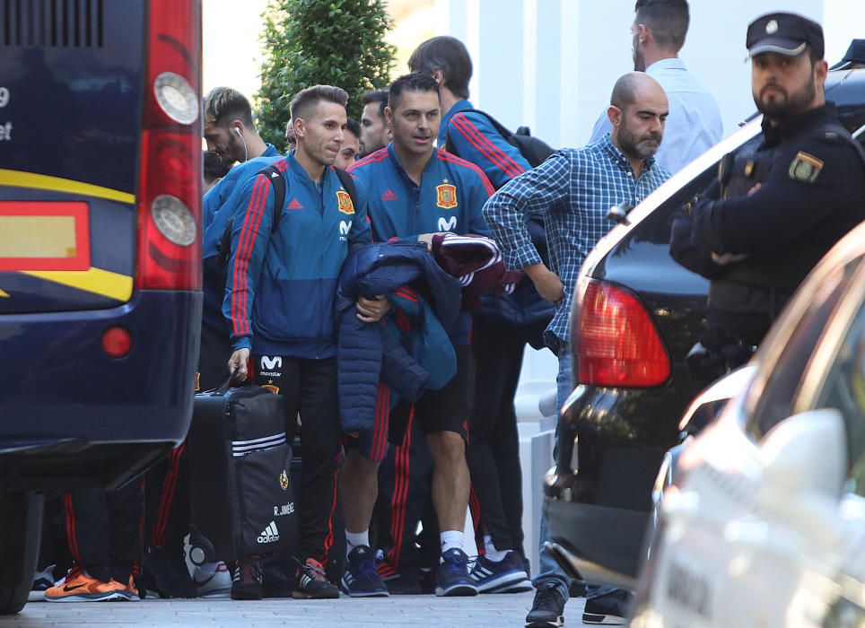 La Roja se concentra en el hotel malagueño de cara al partido amistoso ante Costa Rica en el estadio de La Rosaleda