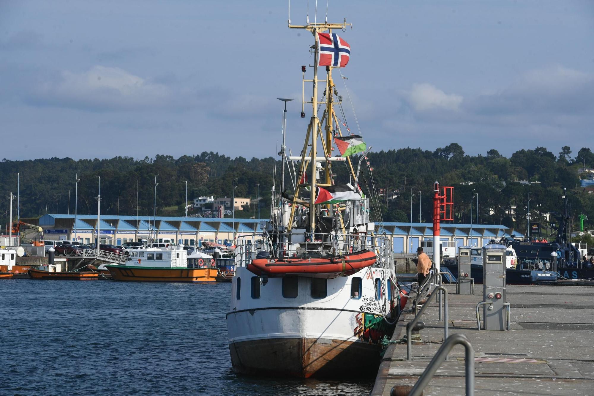 La 'Flotilla de la Libertad' llega a A Coruña