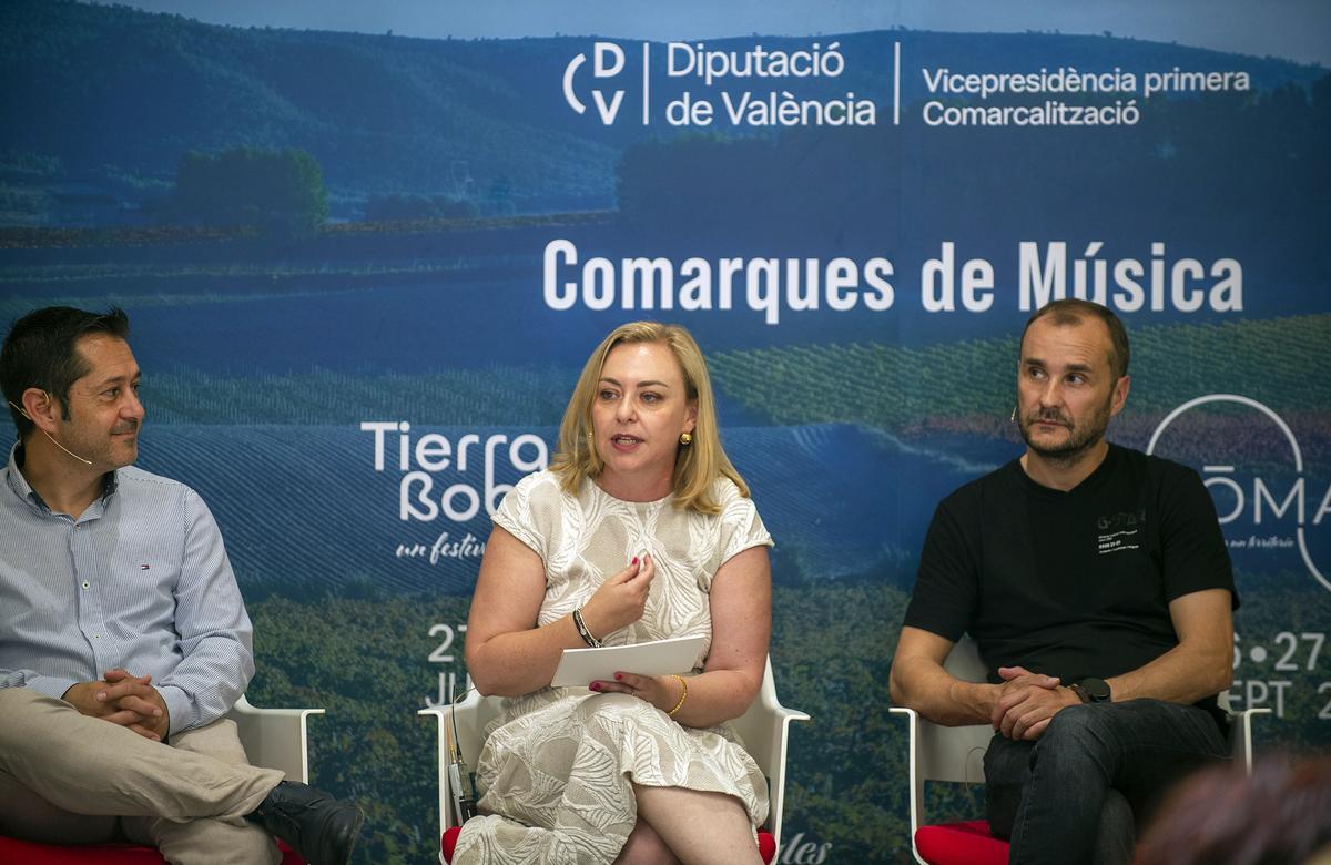 Presentación de Nómade y Tierra Bobal Fest en la Diputació de València.