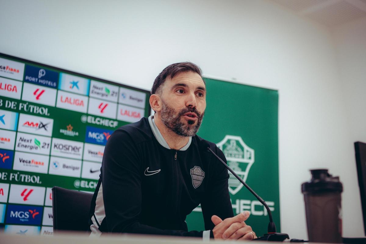 Eder Sarabia, durante la rueda de prensa.