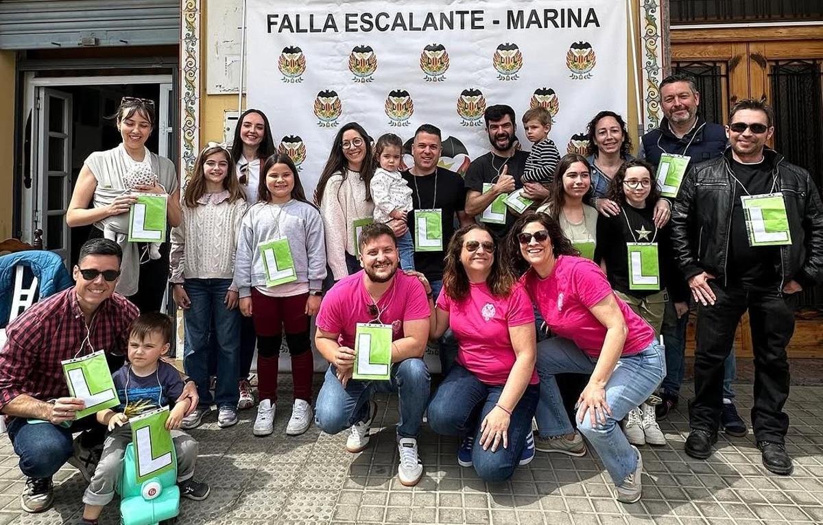 Apuntà en Escalante Marina, con los nuevos falleros