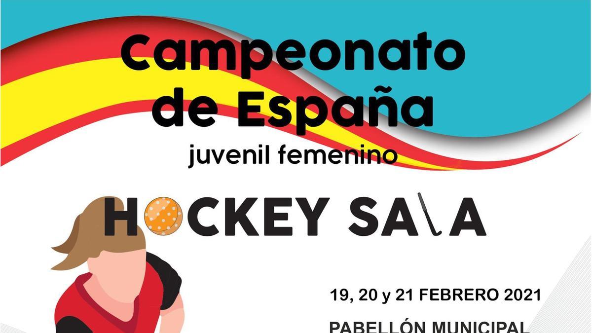 Cartel del Campeonato de España Juvenil Femenino de Hockey Sala