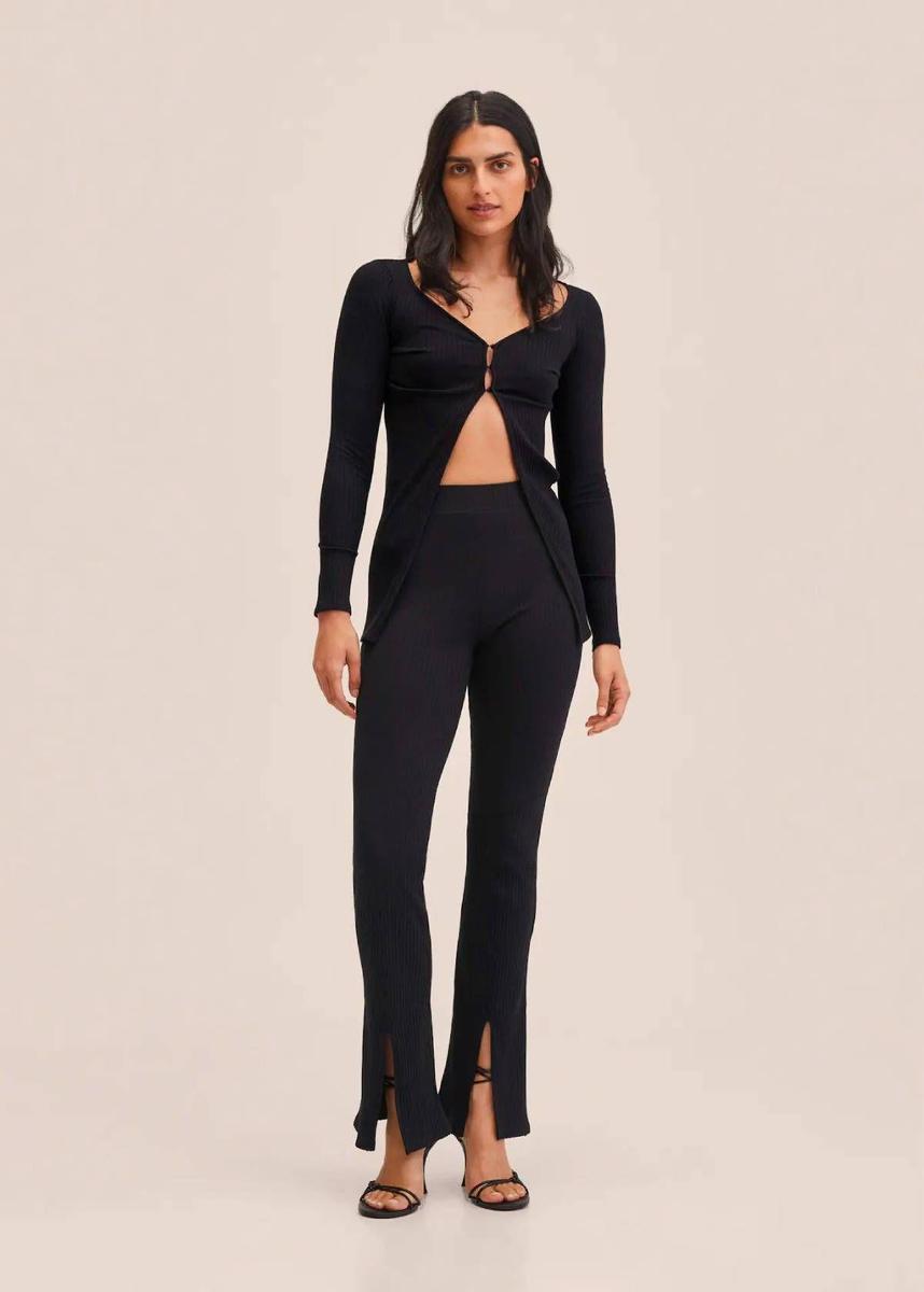 Conjunto de punto canalé de Mango