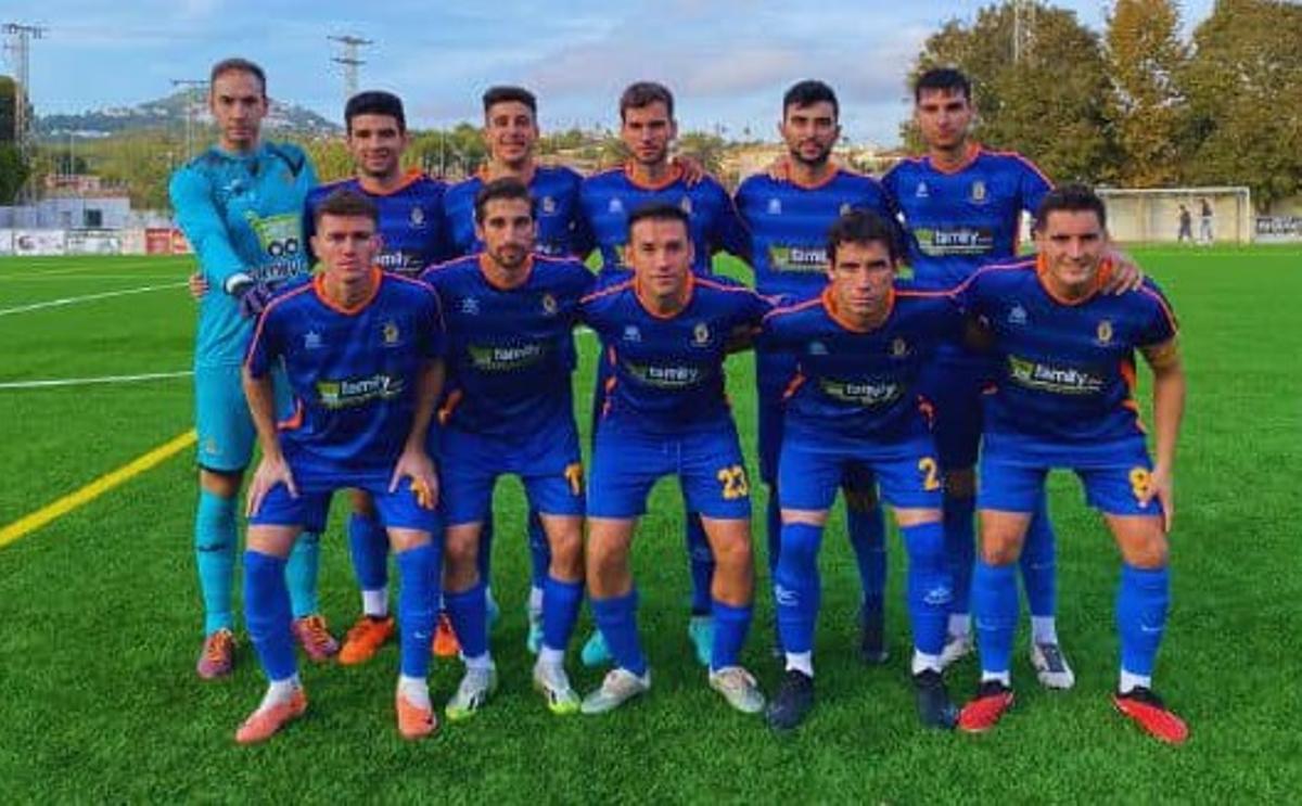 Once inicial de l'Olleria que ganó al Calpe.