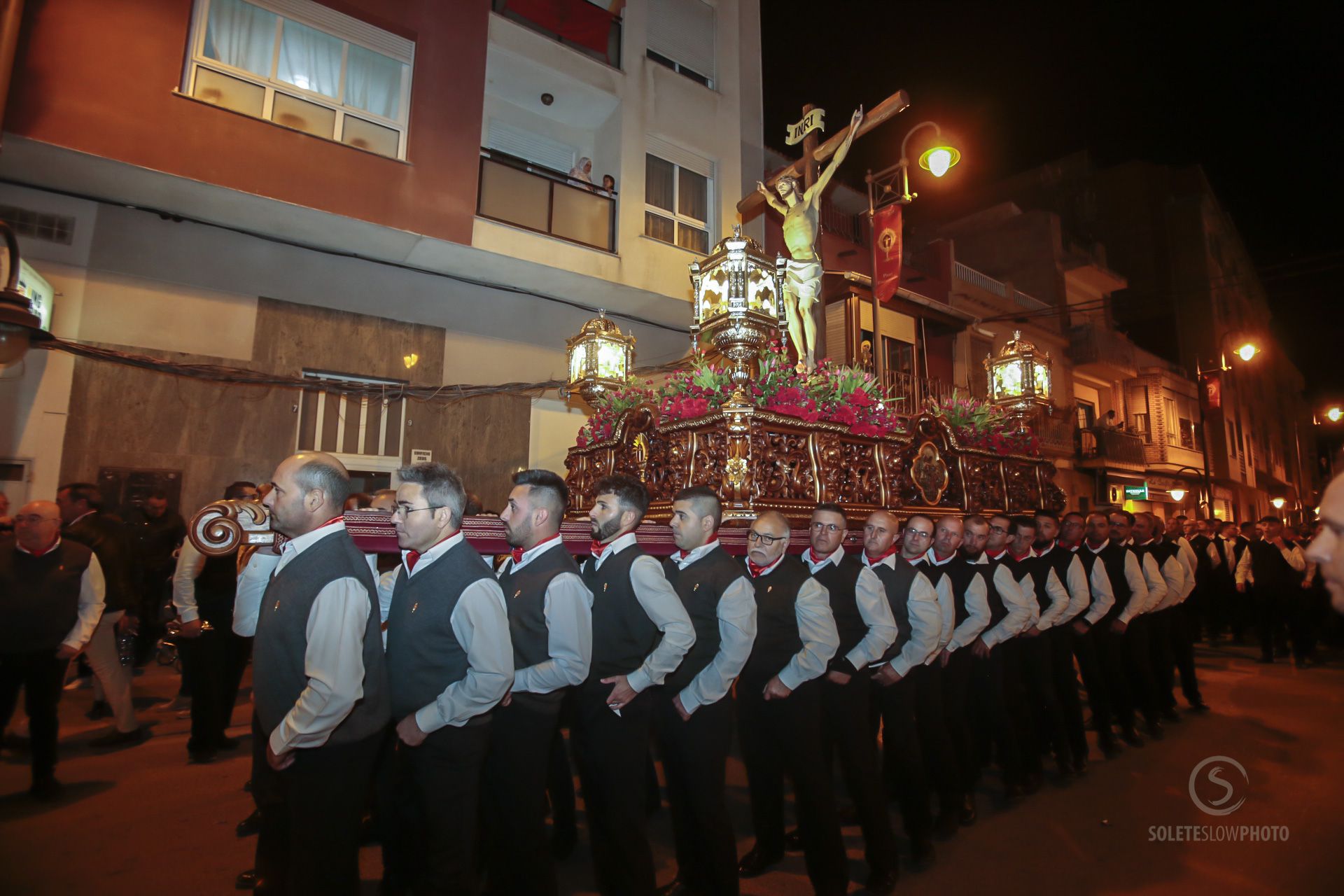 Las imágenes del encuentro del Paso Encarnado en Lorca