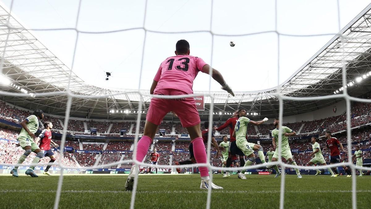 Imagen durante el Osasuna-Getafe del 18 de septiembre