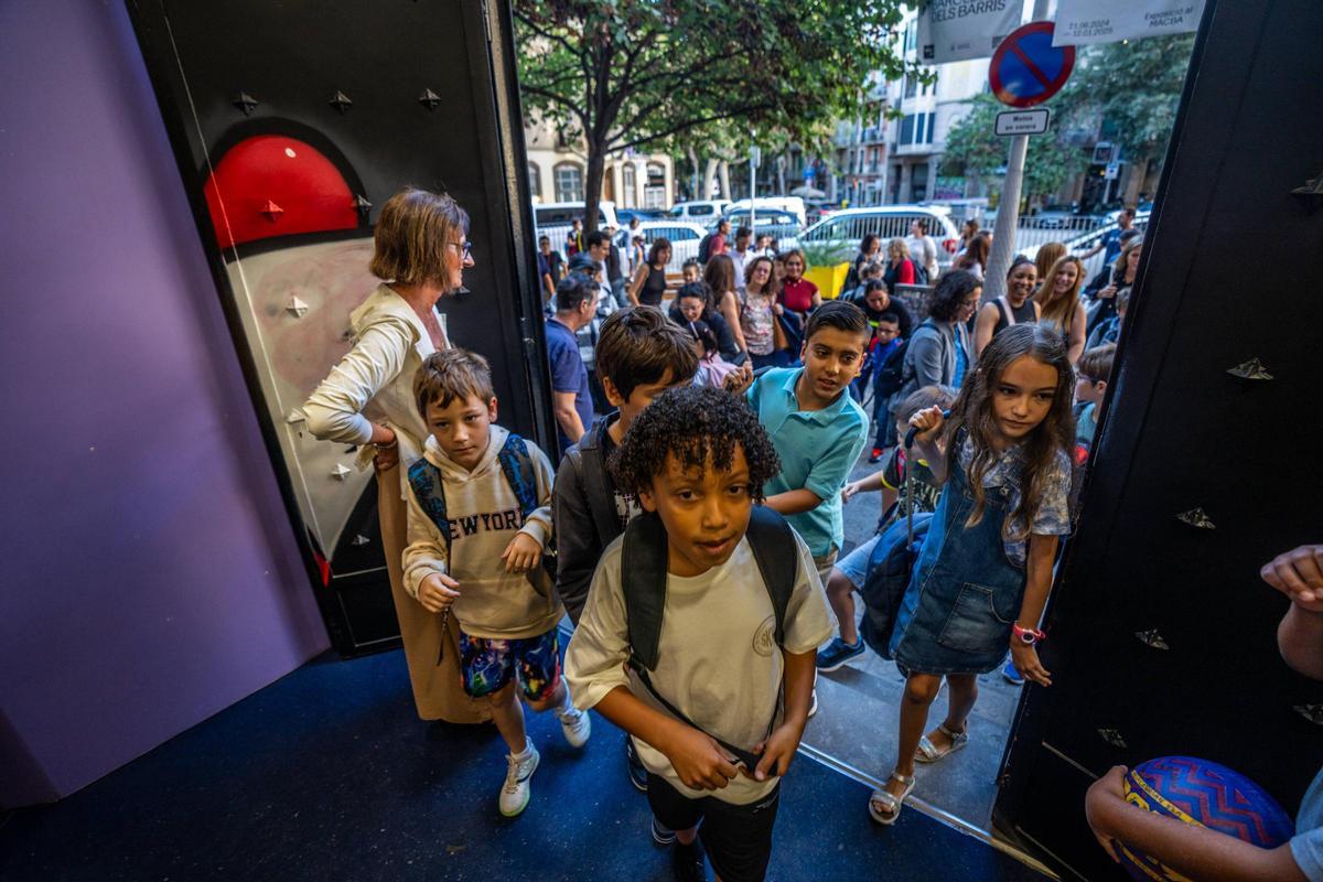 Vuelta al cole en la Escola Pia Sant Miquel de Barcelona