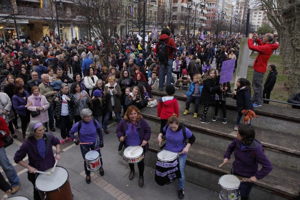 Manifestación del día de la mujer en Gijón