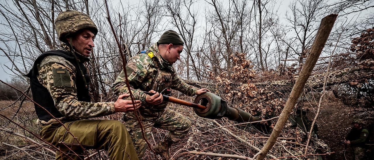 Soldados ucranianos en la zona de Zaporiyia, en una imagen de archivo.