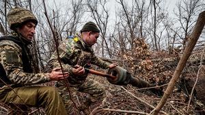 Soldados ucranianos en la zona de Zaporiyia, en una imagen de archivo.