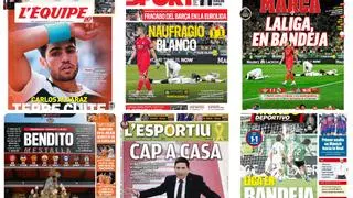 El batacazo del Real Madrid, protagonista en portadas