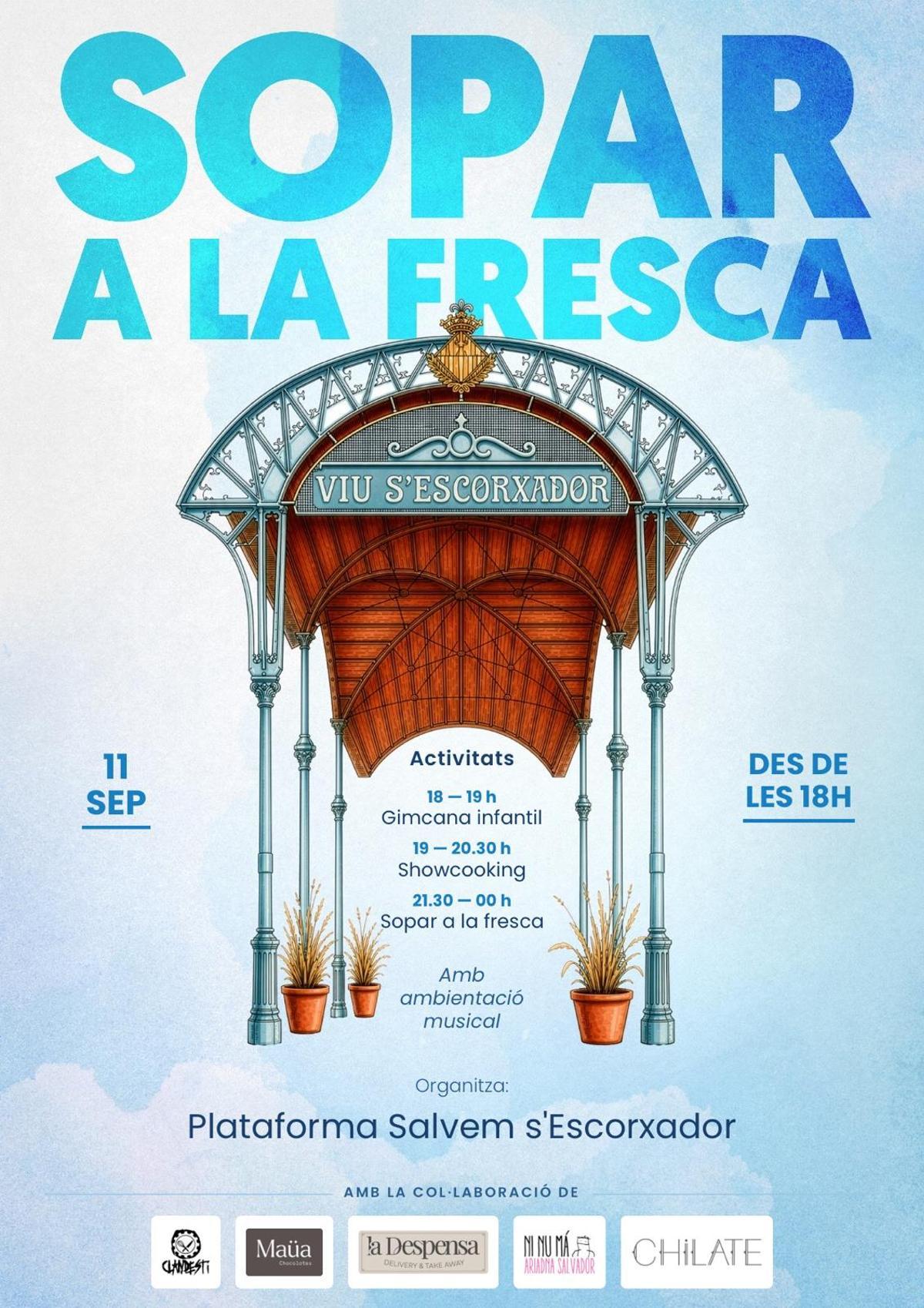La plataforma 'Salvem s'Escorxador' organiza un 'sopar a la fresca'