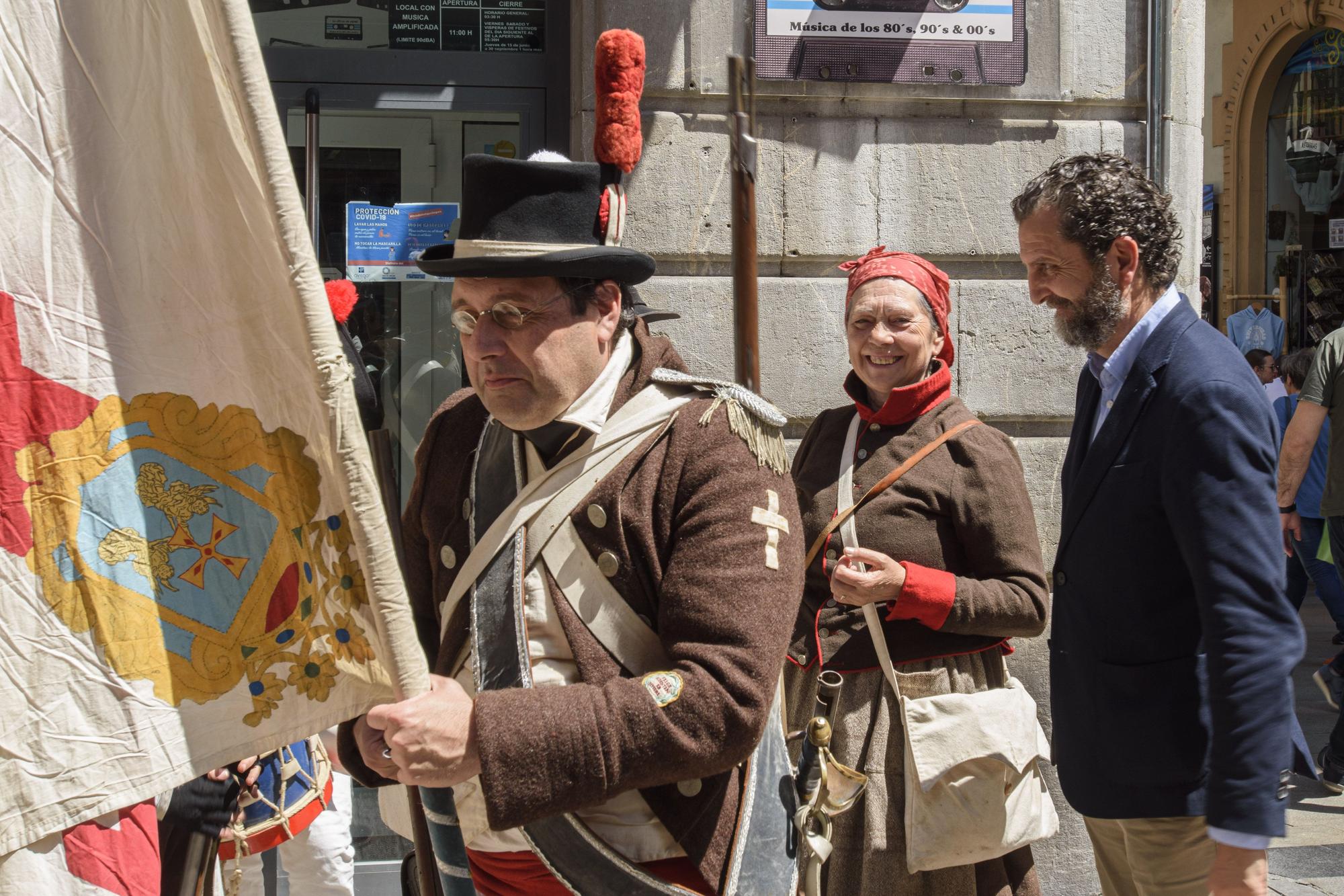 En imágenes: así fue la recreación en Oviedo de la revolución asturiana contra los franceses