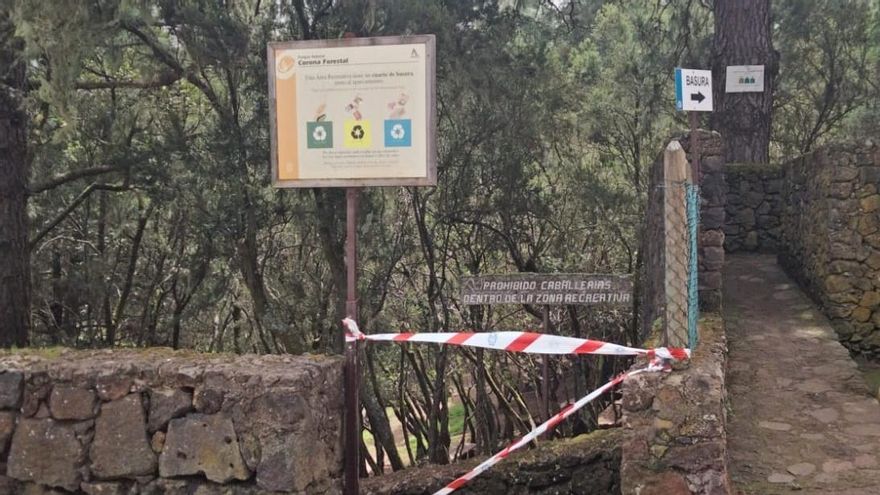 Área recreativa cerrada en Tenerife