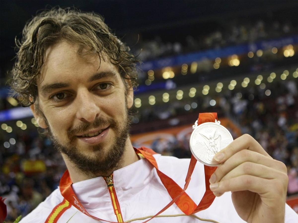 Pau Gasol Subcampeón Olímpico Pekin 2008