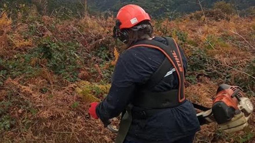 Una participante en el programa de empleo del año pasado.