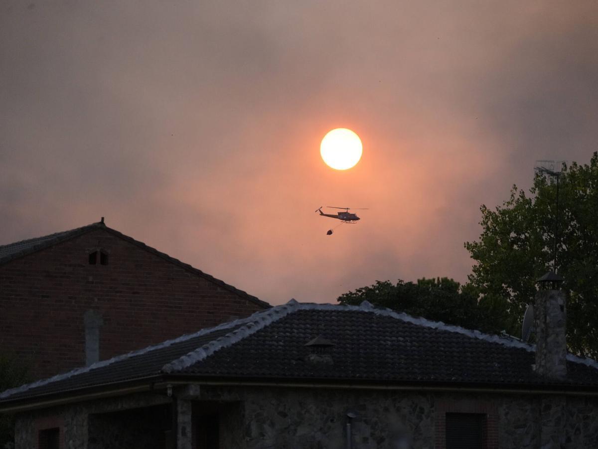 incendio originado en Molezuelas de la Carballeda