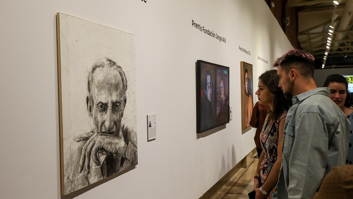 Obras premiadas en la exposición por los 25 años del Certamen Miradas