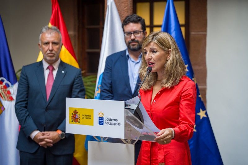 Visita de Yolanda Díaz a La Palma