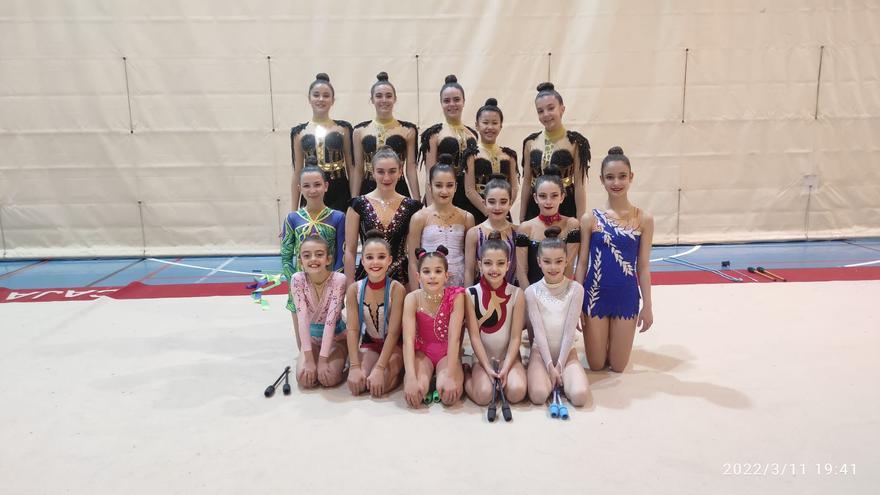 Siete gimnastas del Rítmica Mapecca competirán en el Nacional