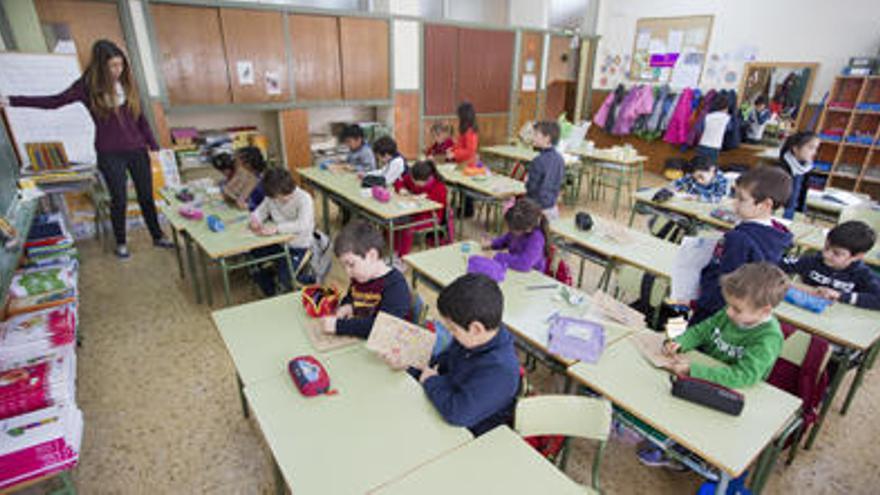 Una clase en el colegio Pare Català.