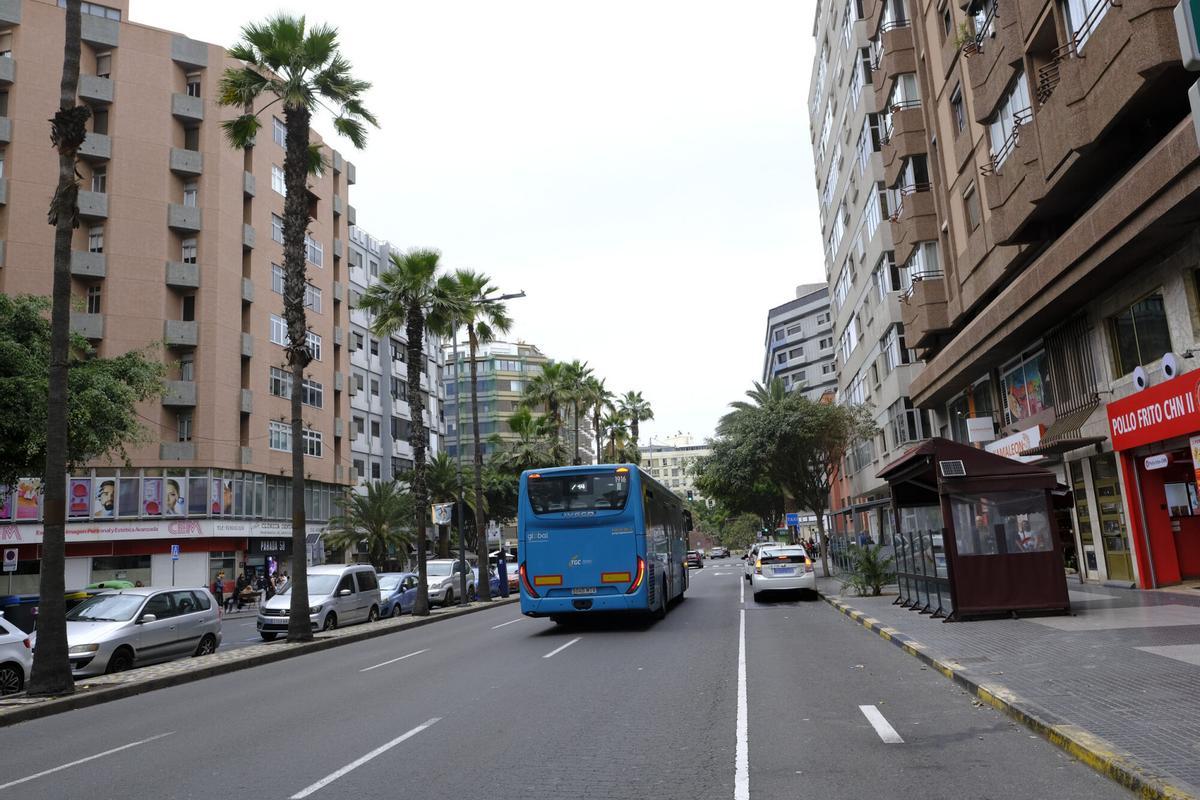 Foto del tramo de Mesa y López donde habrá restricciones al tráfico en los próximos días.