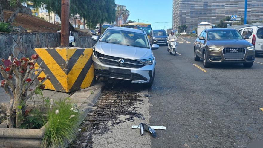 Aparatoso accidente en Las Palmas de Gran Canaria