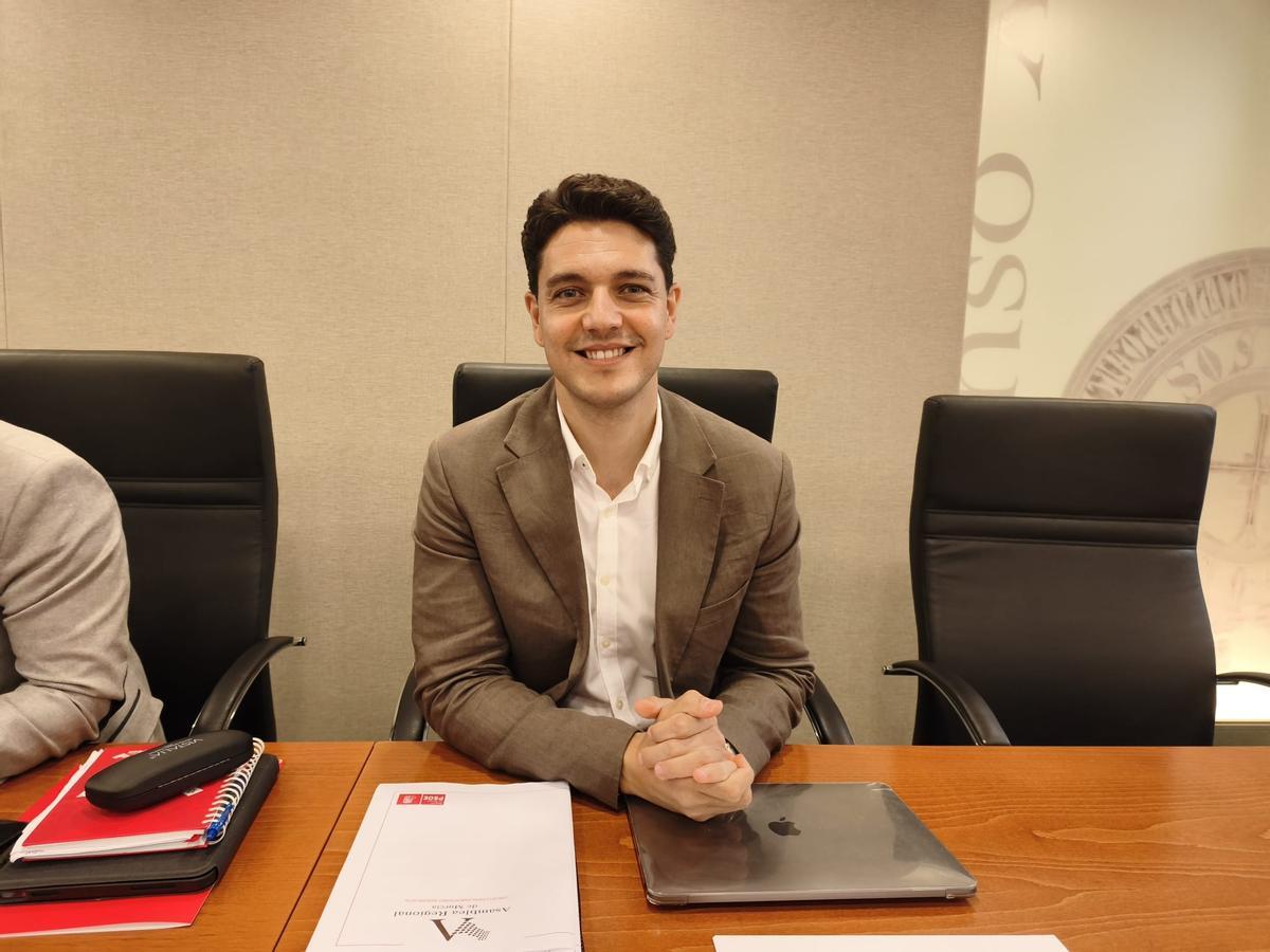Juan Andrés Torres, este martes en la Asamblea.
