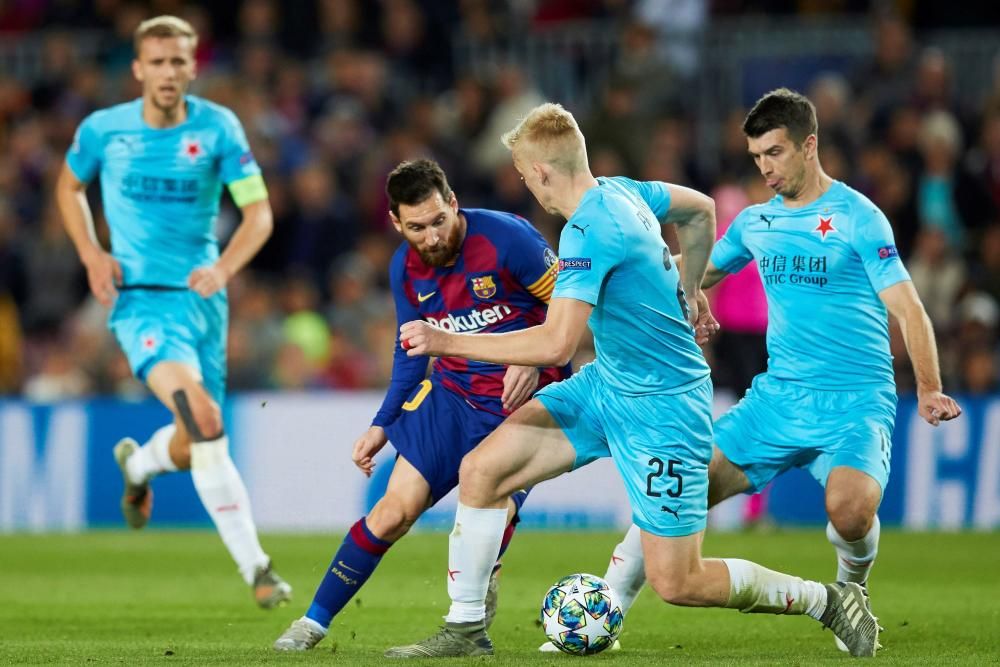 Barça - Slavia de Praga, en imatges