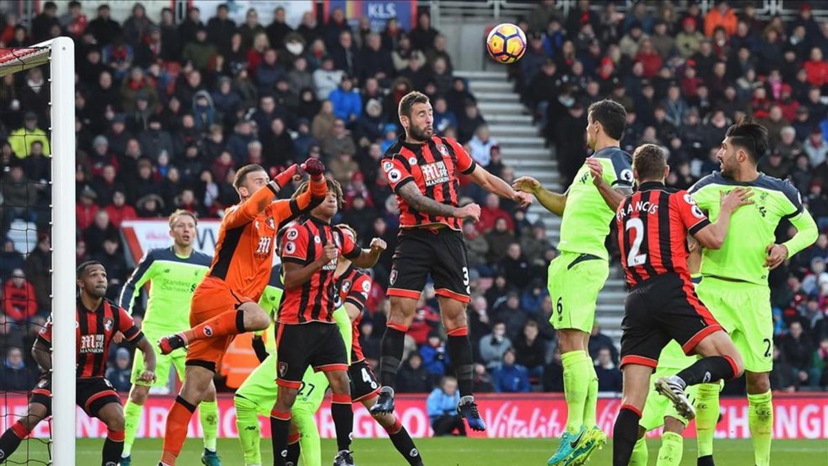 El Bournemouth no se rindió nunca y al final obtuvo una victoria de prestigio ante el Liverpool