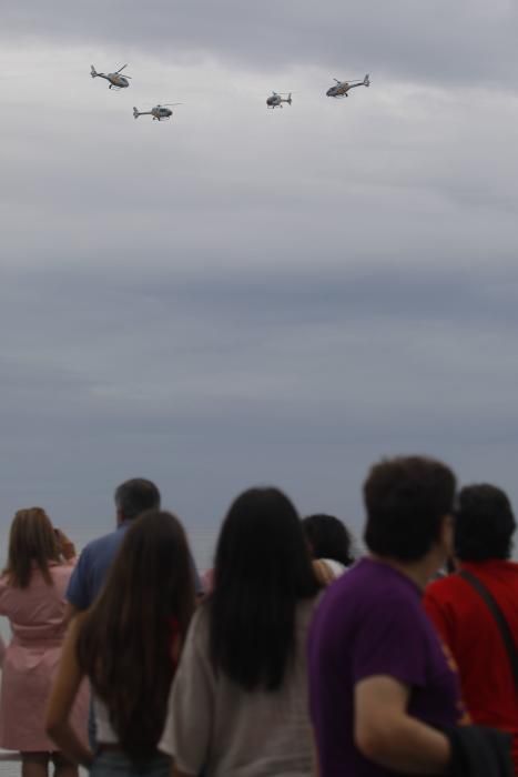 Ensayos para el festival aéreo de Gijón