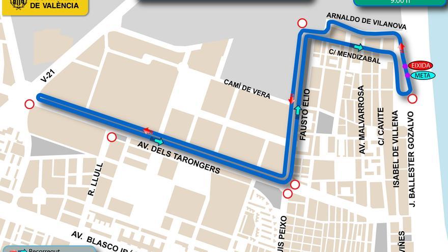 Cortes de tráfico y recorrido del Campeonato Europeo de Ciclismo Adaptado enValència