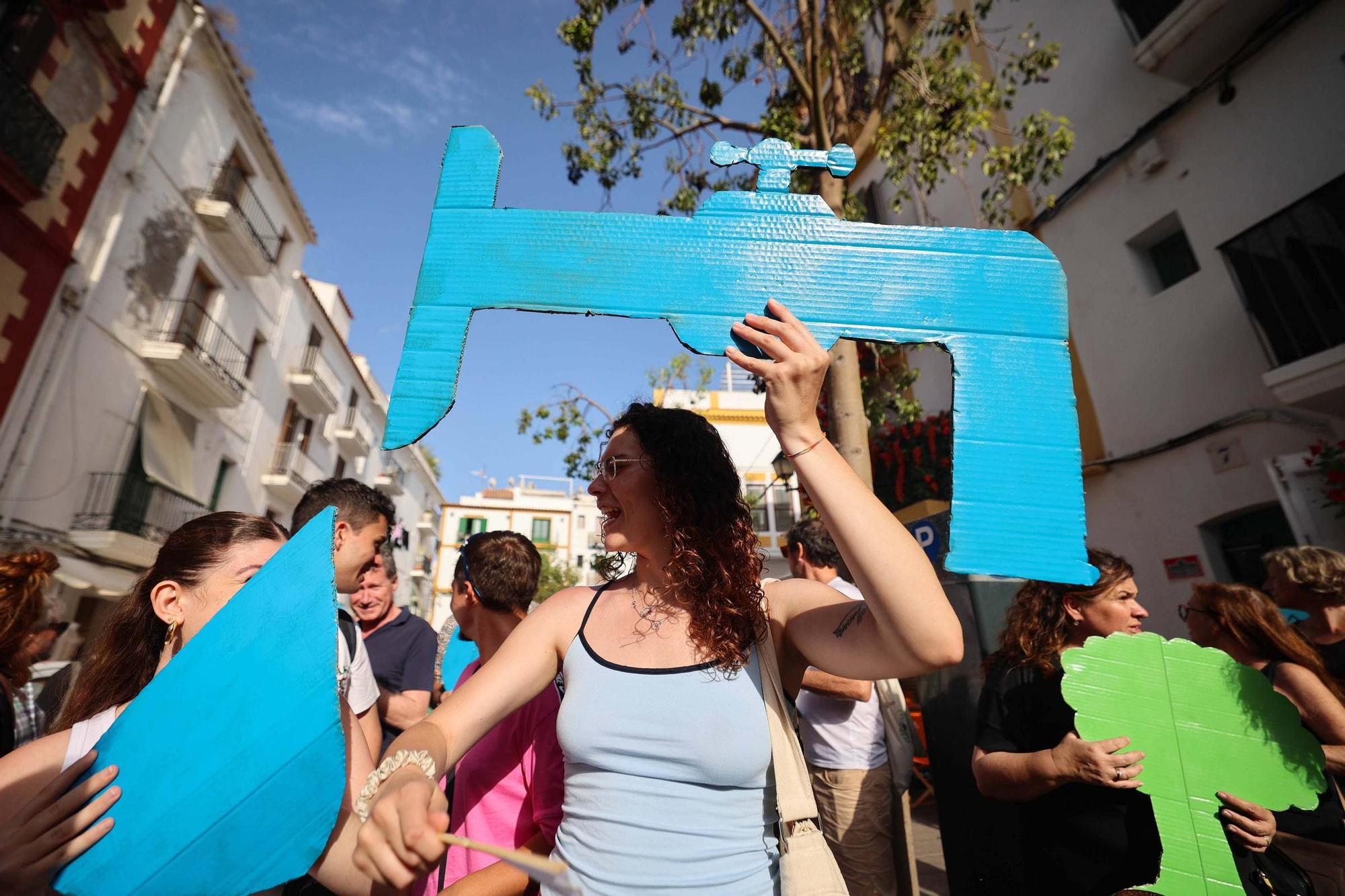Manifestación contra la masificación turística en Ibiza