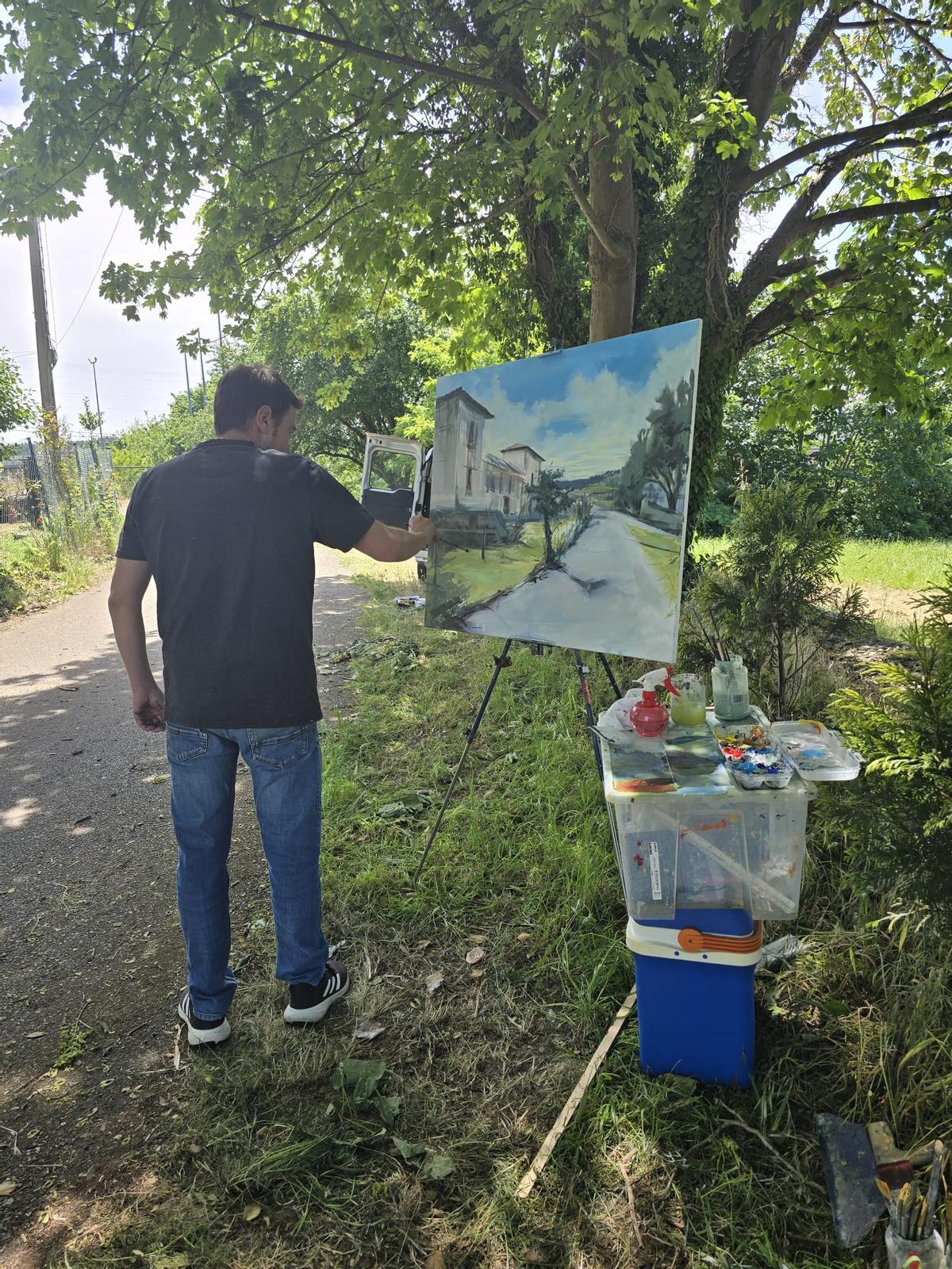 EN IMÁGENES: Así fue el XX Certámen de Pintura de Corvera, con participantes de alrededor de España