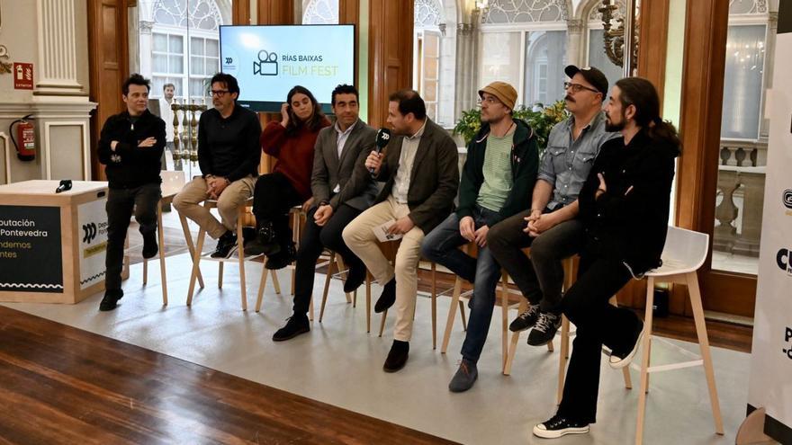 La Diputación, en su encuentro con los festivales de cine del Rías Baixas Film Fest.