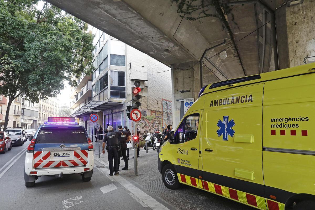 Una actuació policial al bloc de Ferran Puig.