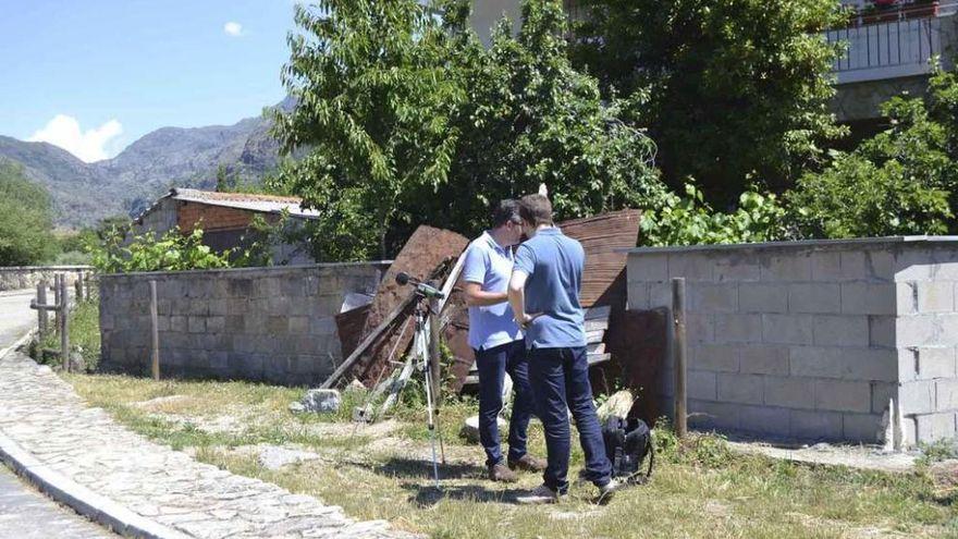 Mediciones realizadas ayer en Ribadelago hace unos años