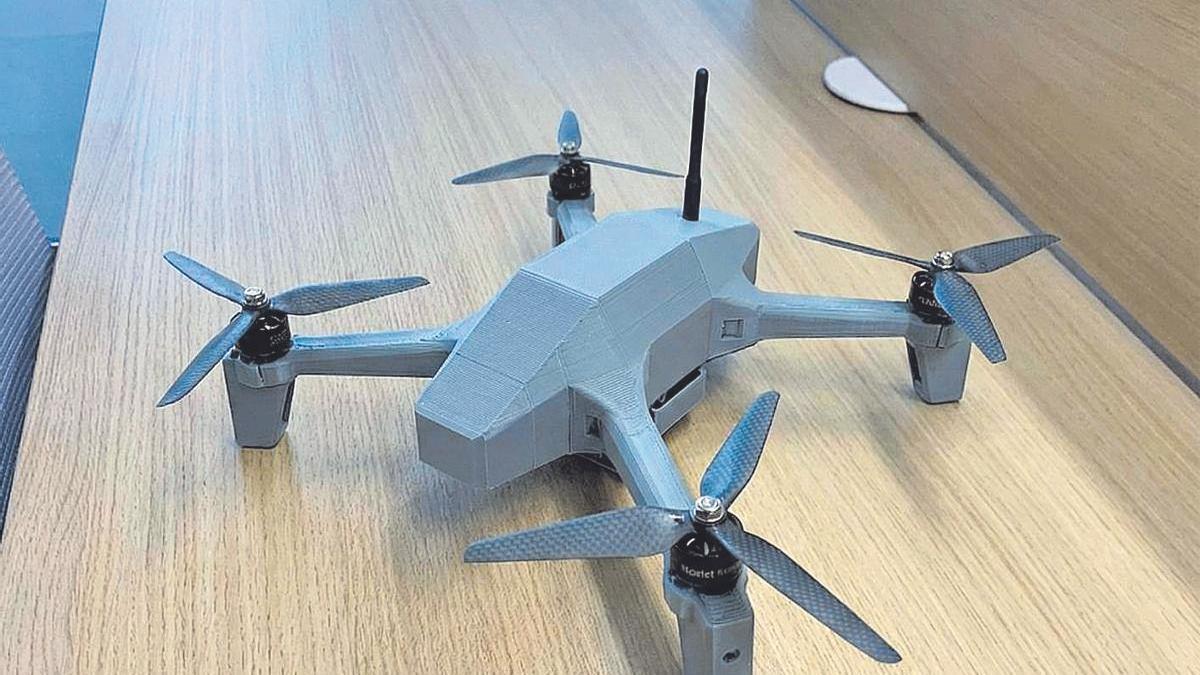 Una unidad de dron producida a partir de una impresora 3D por el sistemWalcott 1.
