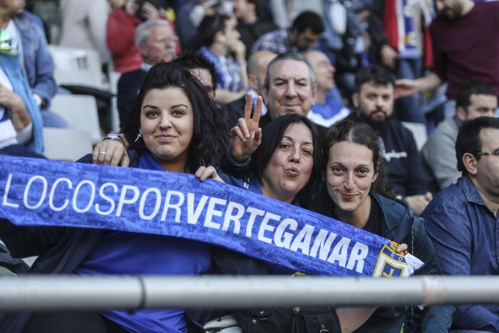 La afición azul no falta a su cita en el Tartiere