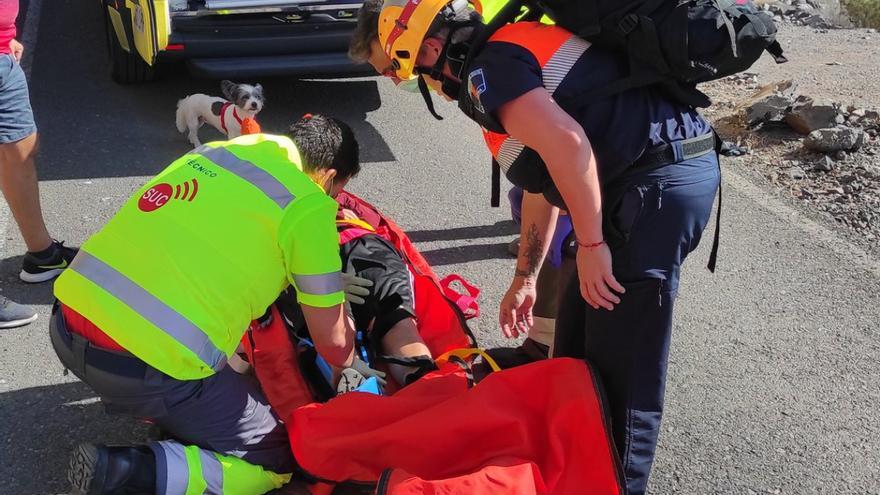 Herida una senderista al sufrir una caída en La Gomera