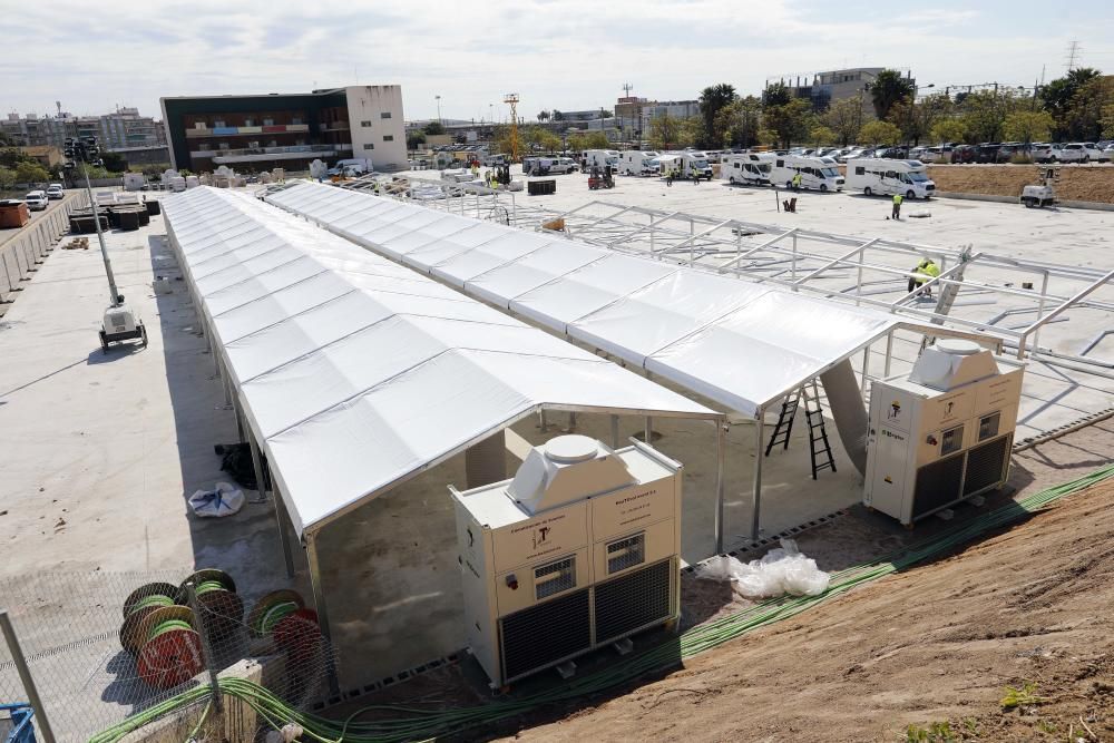 Así avanzan las obras del hospital de campaña