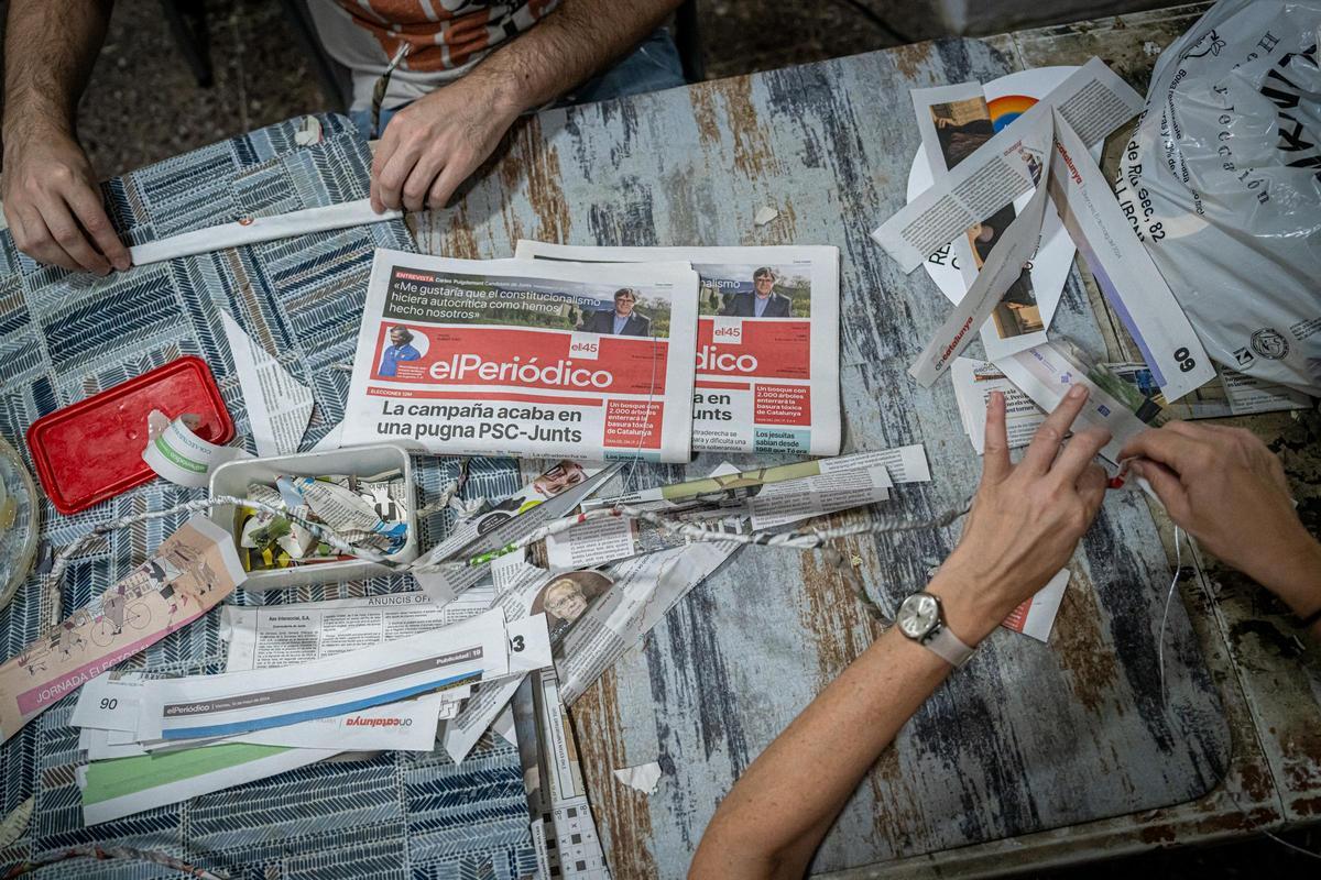 Papel de EL PERIÓDICO para las fiestas de Gràcia.