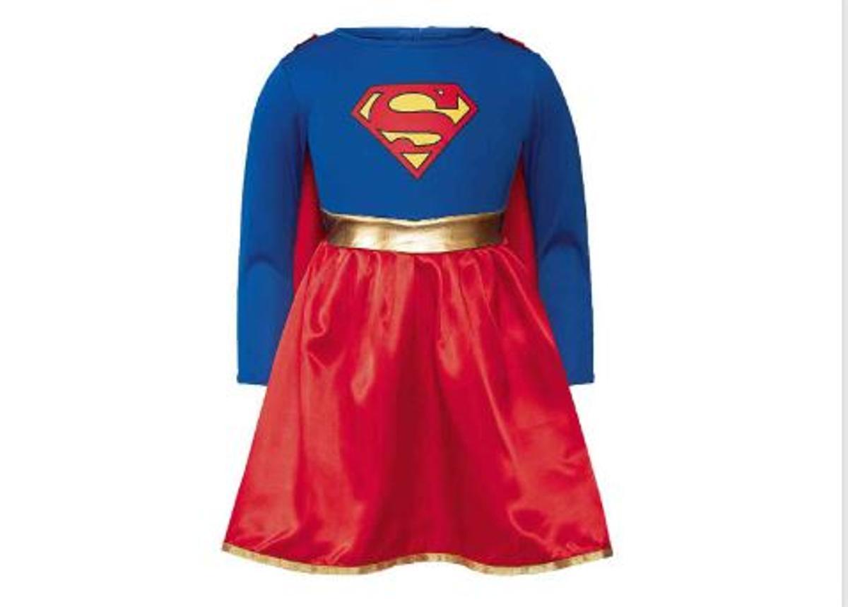 Disfraz Supergirl infantil.