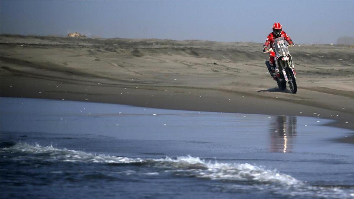 Barragán durante el Dakar