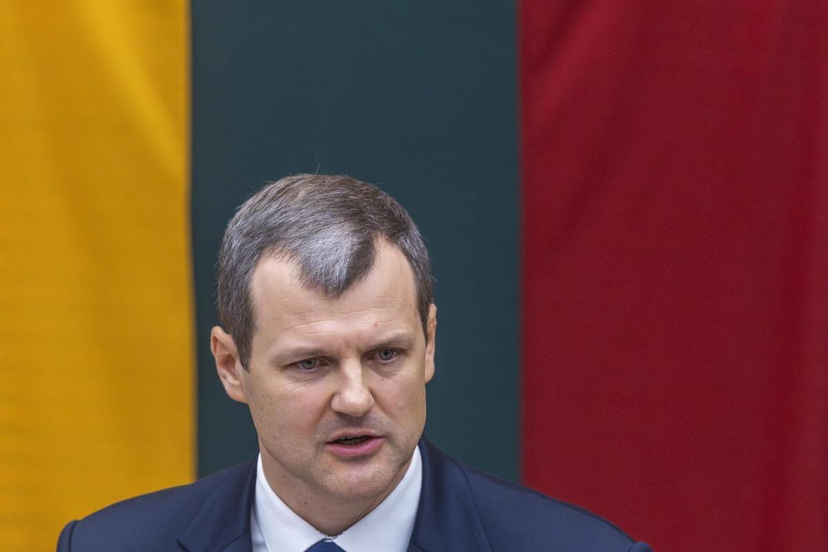 El ex primer ministro lituano Gintautas Paluckas, en una imagen de archivo.