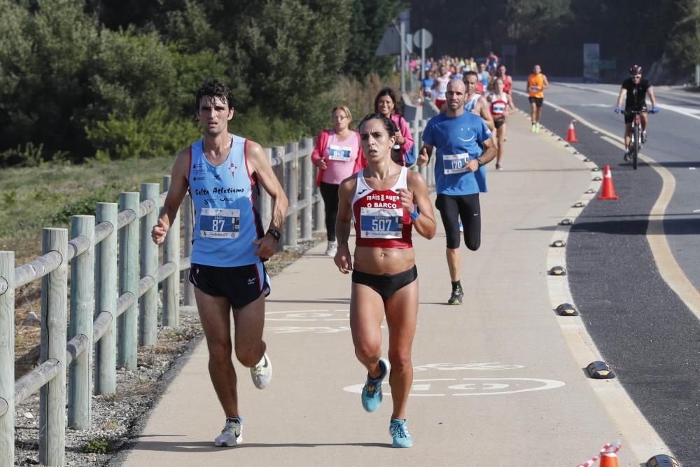 La carrera entre Oia y A Guarda suma 850 participantes - Paredes y Bargiela completaron el podio masculino - Mosquera y Freaza, plata y bronce en féminas.