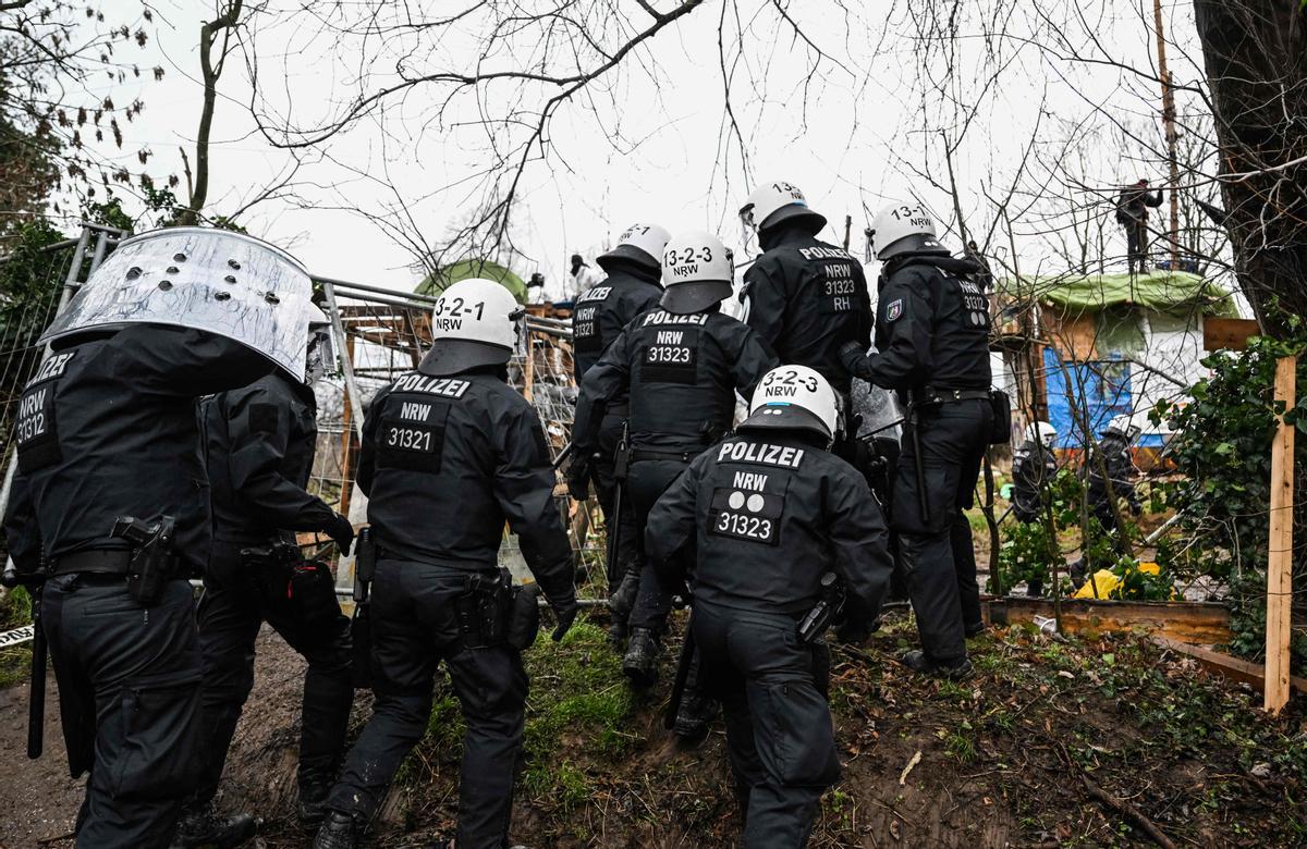 Protesta contra una mina de carbón en Alemania